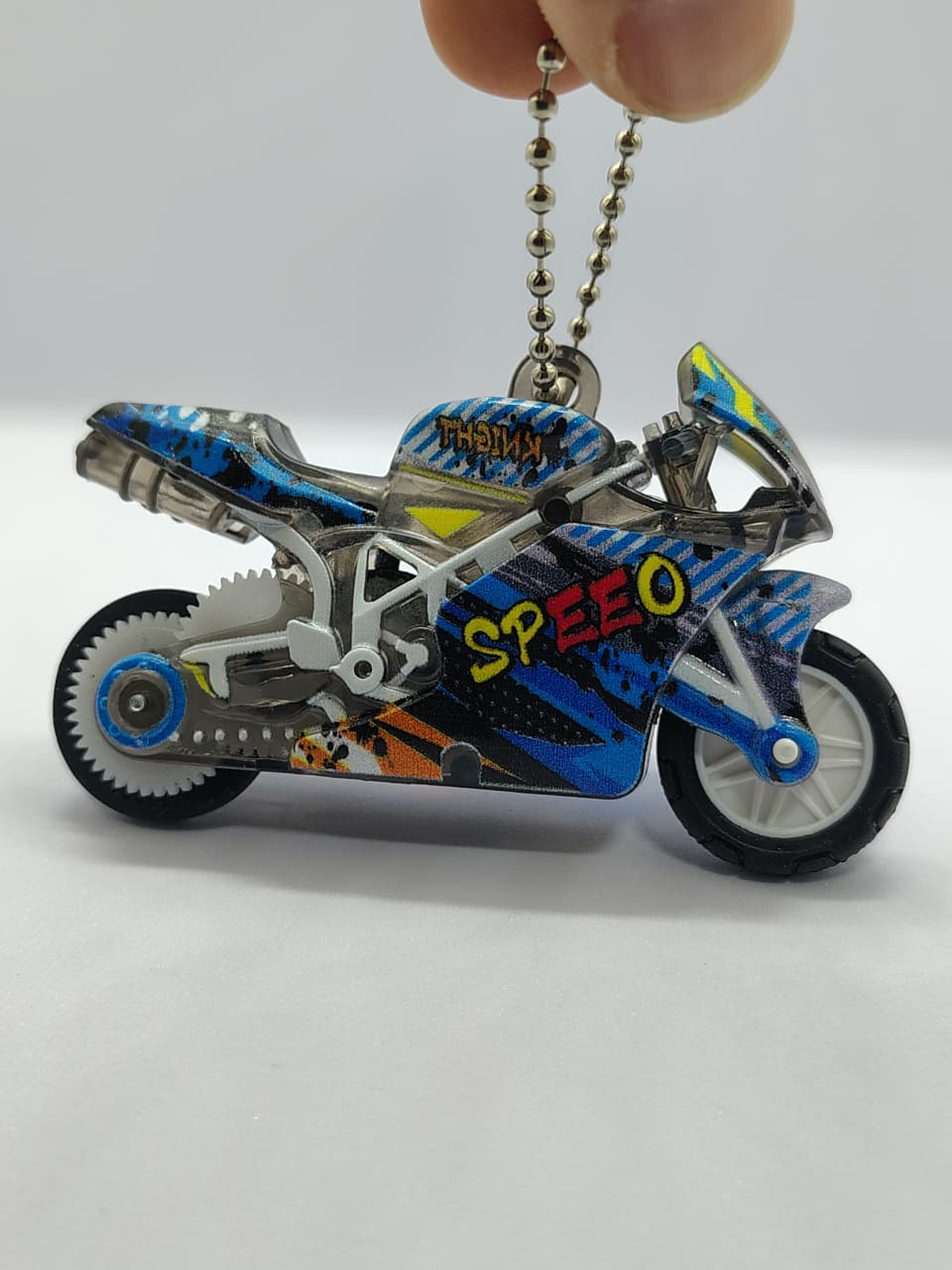 Speed Knight keychain (spark lighting effect when moving)