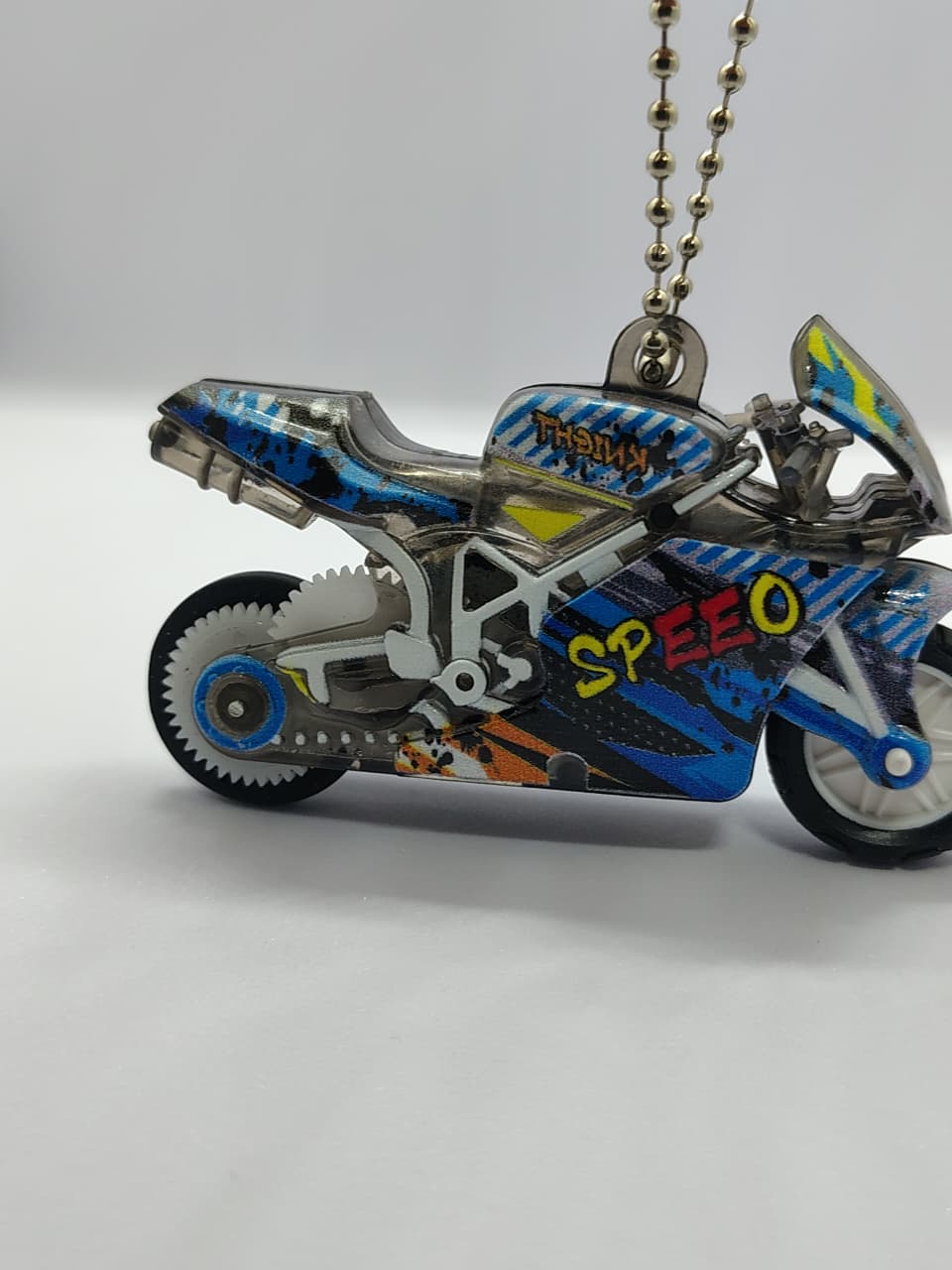Speed Knight keychain (spark lighting effect when moving)