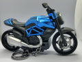Blue Metallic Motorcycle Running Keychain (HEAVY+BIG)