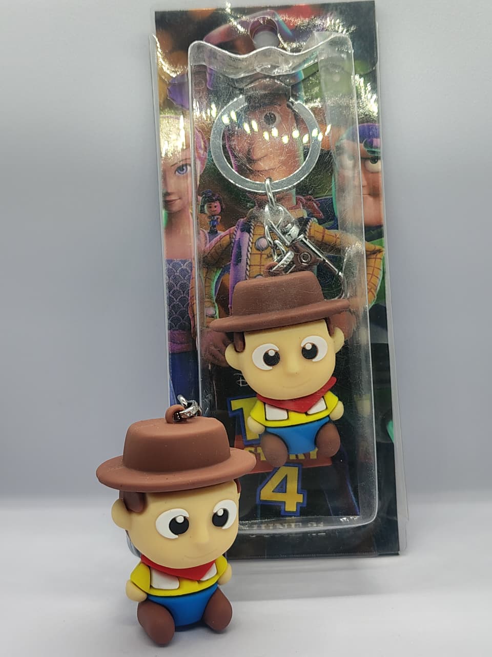 Disney Toy Story Woody character rubber keychain