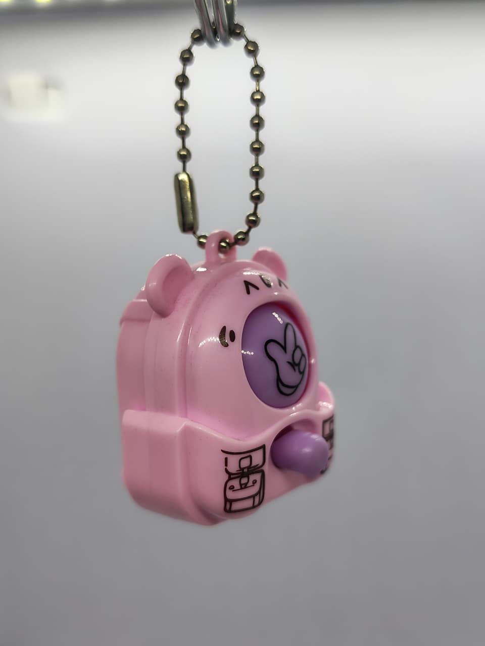 mini "Rock Paper Scissors" keychain