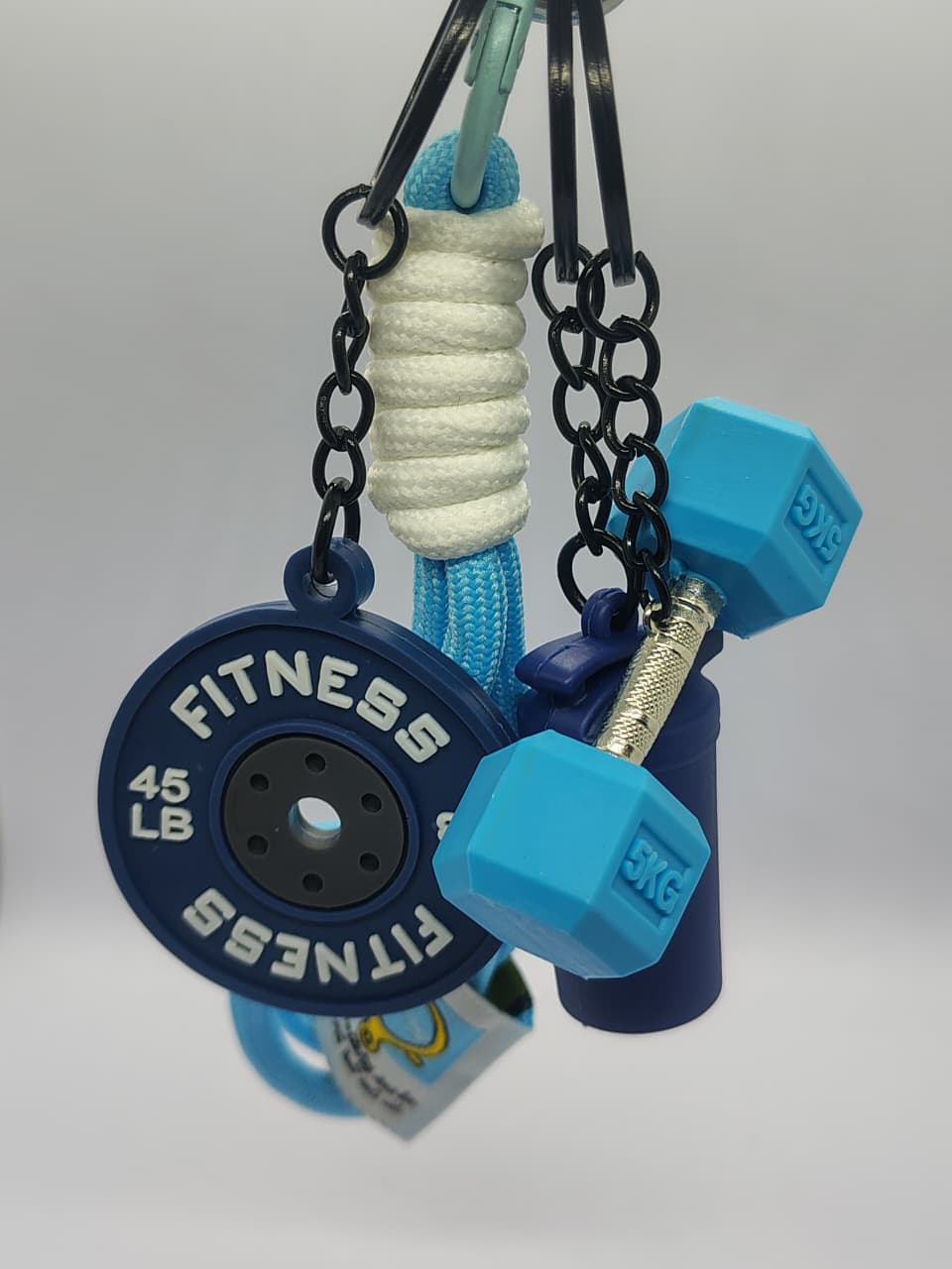 Fitness Keychain Set (BLUE)