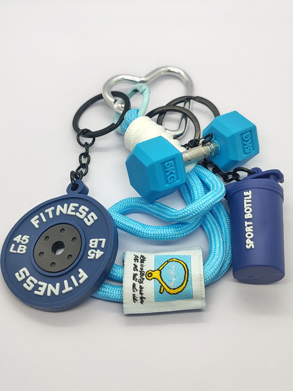 Fitness Keychain Set (BLUE)