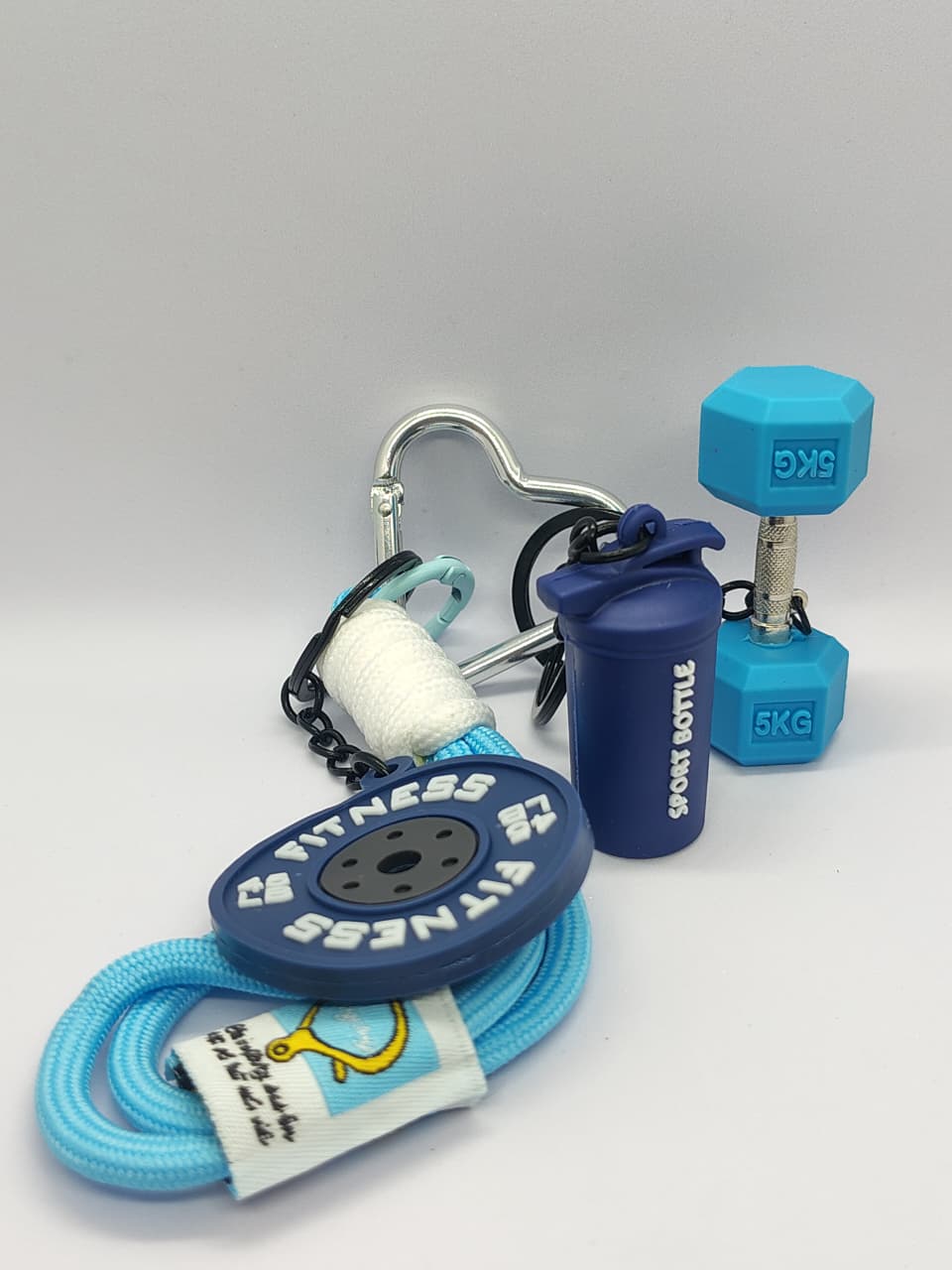 Fitness Keychain Set (BLUE)