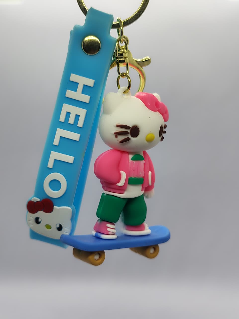 CUTE HELLO KITTY Keychain (BLUE)