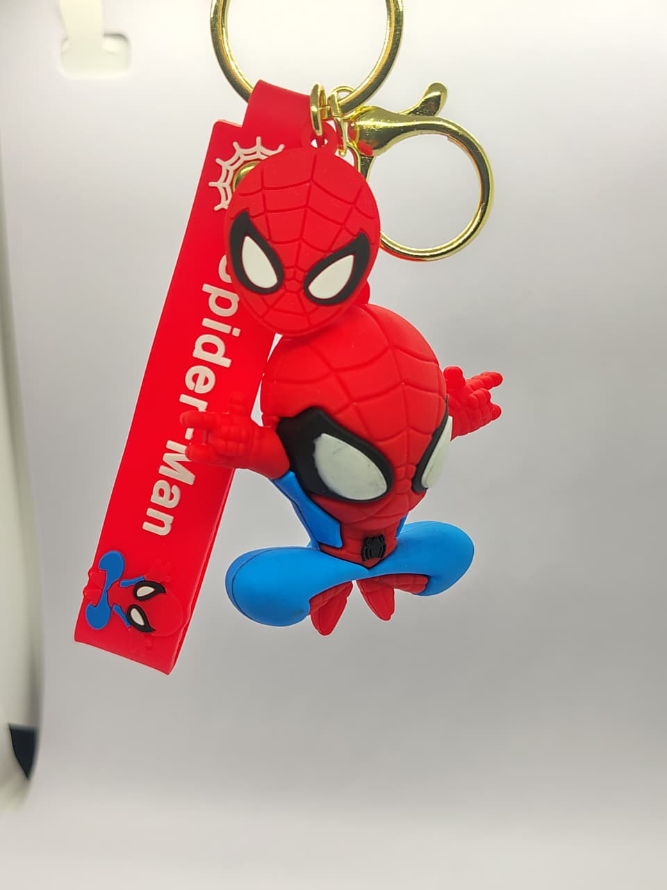 3D Spider-Man silicone keychain