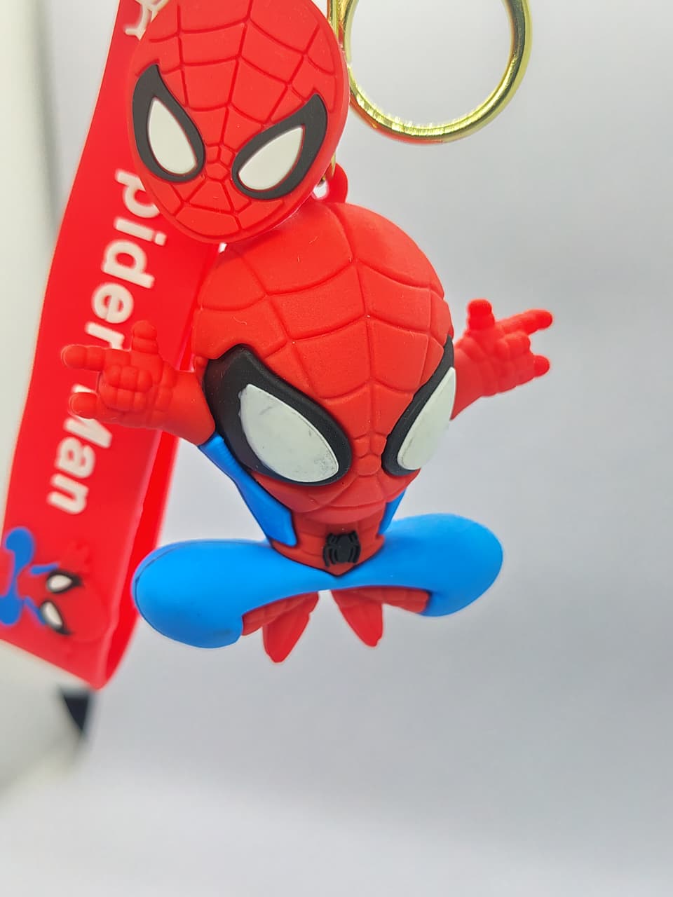 3D Spider-Man silicone keychain